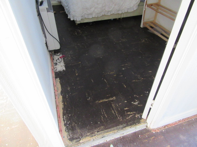 Asbestos floor tile removal